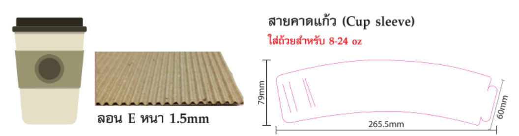 สายคาดแก้ว ,ปลอกสวมแก้วกาแฟ